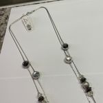 New York And Company NWT $22.95 Silver Tone Multi Strand Costume Jewelry Necklace Photo 5