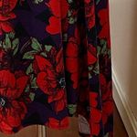 LuLaRoe  Short Sleeve Red Floral Dress Photo 5