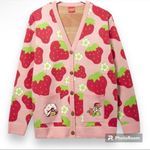 Her Universe Firm! Strawberry Shortcake Allover Strawberry Print Women's Cardigan Photo 0