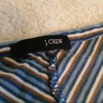 J.Crew  Blue & Green Striped Surplice Wrap Blouse Shirt Top Photo 2