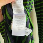 Michael Kors Navy Green Striped Soft Knit Long Sleeve T-shirt Dress S Photo 4