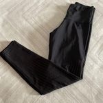 Strut this  Black Mesh One-Size Leggings Photo 0