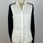 Akris  Black & White Color-block Button Down Shirt Photo 0