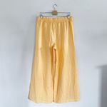CALIA Linen Blend High Waisted Wide Leg Cover Up Swim Pant Sunrise Orange Size L Size L Photo 4