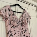 Aidan Mattox  pink floral high low ruffle dress nwot Photo 2