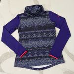 Nike  Pro Hyperwarm Cowl Neck Pullover Training Top Women’s Large Purple Nordic Photo 1