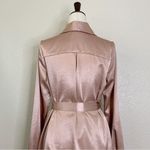 L'Academie Pink Satin Double Breasted Button Blazer Dress, Sz Medium Photo 7