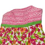 Lilly Pulitzer LILLY PULITZER Womens Strapless Floral Midi dress Multicolor Sz 8 Casual Photo 1
