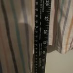 Lane Bryant  Size 14 -16 Striped Multicolor Button‎ Front  Midi Skirt NWT Photo 7