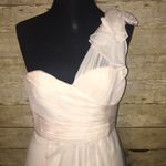 Amsale wedding dress bridesmaid dress bride silk Size 6 Photo 4