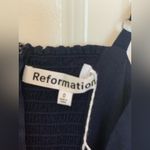 Reformation  Elegant Navy Wrap Midi Dress.   Size-0 Photo 3