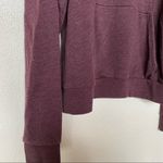 PINK - Victoria's Secret VS Pink Maroon Leopard Logo Quarter Zip Sweatshirt Size Small Photo 2