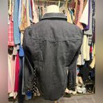 UNTUCKit Black Notched Collar Snap Button Down Dolly Shirt Size 8 Photo 2