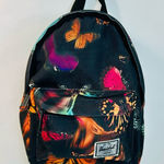 Herschel Supply Company Hershel Classic Mini Backpack Butterfly Pattern, Black w/Multicolor Butterflies Photo 0