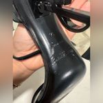 YSL Yves Saint Laurent opyum leather Black Sculptural Heel Sandals Photo 9