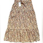 NWT MVN The Label Floral Crop Top Maxi Skirt Set Brown Size undefined Photo 5