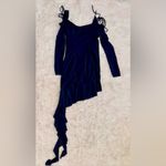 House Of CB NWOT  Kiki French Navy high Low Ruffle Mini Dress sz XL Photo 3