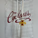 Iowa State Cyclones Woman’s Casual Zip Up Striped Active Jacket Cotton Polyester Silver Size undefined Photo 2