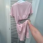 Lovers + Friends Pink Scoop Neck Mini Sweater Dress Photo 5