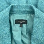 Talbots Wool Blend 2 Button Blazer Jacket Heather Teal Blue Size 14W Photo 7