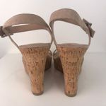 Charles David  Faux Suede Cork Wedges Size 10 Photo 5
