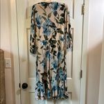 Janette Plus USA Floral Long Sleeve Wrap Midi Dress with Tie Front Photo 9