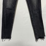ZARA Raw Edge Step Hem Distressed Denim Skinny Jeans 8228/021 Faded Black Size 6 Photo 5