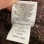 Freshman 1996 Womens Sweater V Neck Vest L Brown White Button Front Sleeveless Size L Photo 4