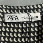 ZARA  Black and White Ruched Mini Dress Photo 2