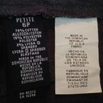 Liz Claiborne Crazy Horse 6P Dark Gray Jeans Look Pants Petite Photo 5