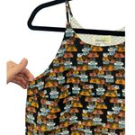 Anthropologie Porridge Suitcase Print Layered Split Back Tank Top S Black Photo 5