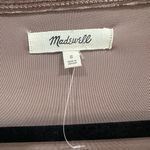 Madewell Size S Mauve Brown Velvet Wrap Top Photo 2