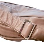 Perlina NEW  NEW YORK Taupe Satchel Leather Bag Photo 4