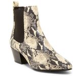 Sam Edelman NEW Snakeskin Reesa Chelsea Ankle Boots Photo 1