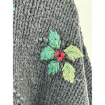 Tiara International Tiara Vintage Ugly Christmas Tree Sweater Pullover Size Large  Heavy Knit Photo 7