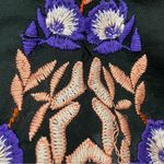 Free People Pavlo Babydoll Embroidered Ruffled Dress Black Pink Purple Size XS Photo 9