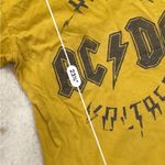 American Eagle  glitter yellow AC/DC band tee Photo 2