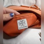 Signature Orange Faux Leather Woven Crossbody Purse Photo 6