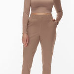 Aritzia Babaton Weekender Pants High-waisted joggers Taupe Women’s SIZE SMALL Photo 0