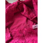 Free People  Intimately Pink Lace Bralette Crop Top NWOT sz L Photo 6