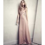 H&M Conscious Satin Maxi Backless Dress Rose Pink Formal Gown Size 8 Photo 7