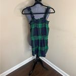 Aerie Plaid Flannel Ruffle Trim Romper Cinch Waist XS Photo 5