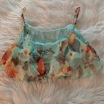 Tobi WADING IN FLOWERS MINT CROP TOP Photo 6