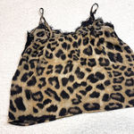 Outrageous Fortune Lace Trim Cami Animal Print Photo 2