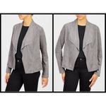 Max Studio ππ Faux Suede Drape Front Jacket NWT Photo 1