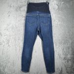 J.Crew Jeans Womens 4 26" Maternity Blue Skinny Dark Casual Whiskering Fading Photo 2