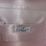 Lunar Elegance Womens Satin Flap Chain Strap Clutch Evening Silver Pale Pink OS Photo 3