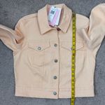 Avec Les Filles  Denim Jacket Peach Ecru 8 Photo 9