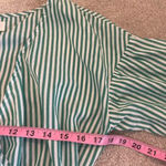 Velvet Tees Velvet by Graham &‎ Spencer Jayel Cotton Stripe Wrap Dress Green Wrap Size XS Photo 10