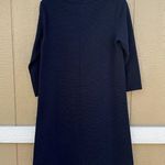 Boden Navy Blue Ribbed 3/4 Sleeve Ottoman Dress Women’s Size 6L 6 Long Photo 1